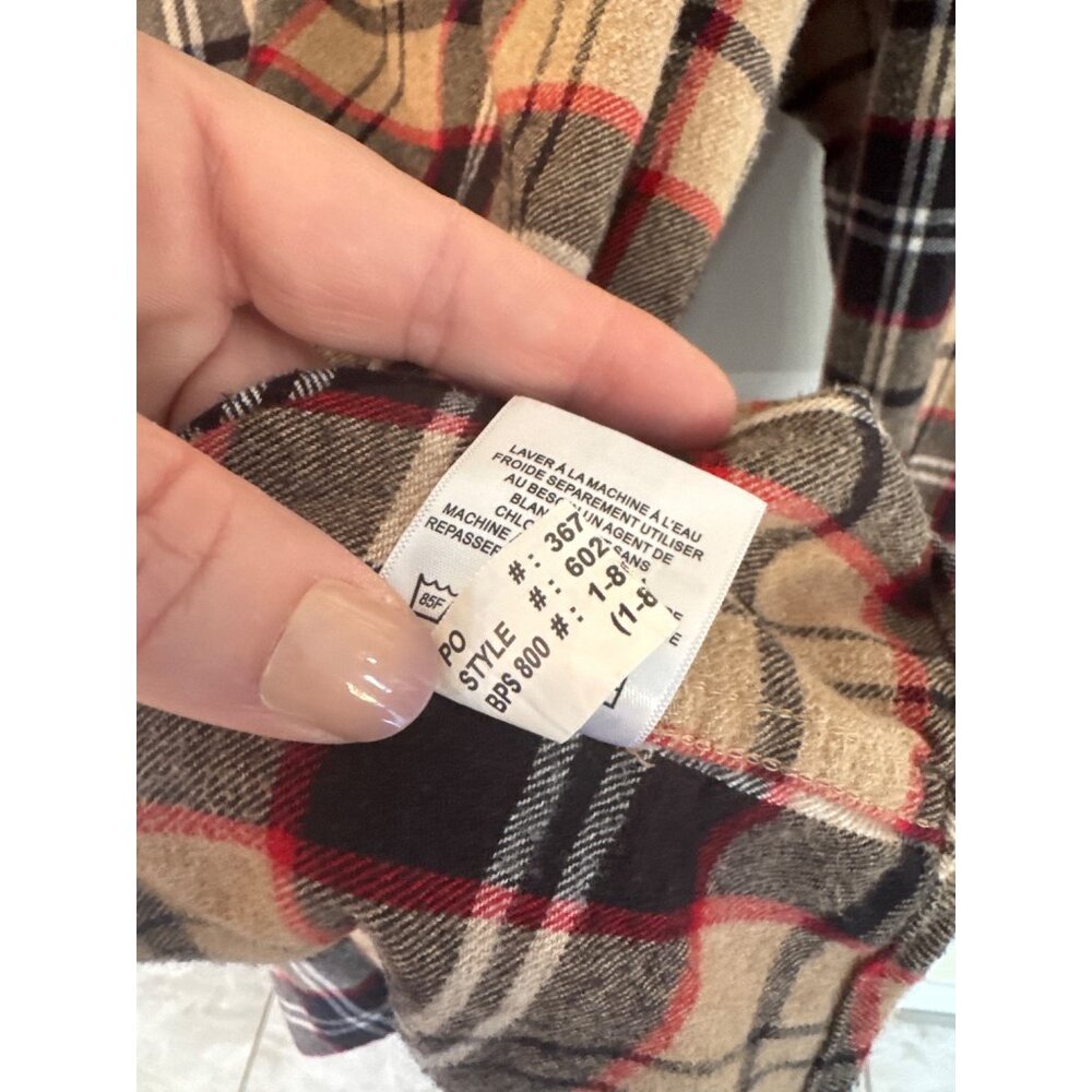 Red Head Tan Plaid Button Flannel Button Down Long Sleeve Men's Shirt XL Tall - Picture 5 of 6